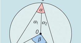 Центральный и вписанный углы окружности, опирающиеся на одну дугу – 2