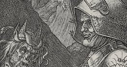 Альбрехт Дюрер: «Рыцарь, смерть и дьявол» (фрагмент, 1513, Возрождение)