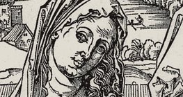 Альбрехт Дюрер: «Святое Семейство с тремя зайцами» (фрагмент, 1497, Возрождение)
