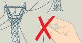 Не прикасайтесь к оборванному проводу линии электропередачи!