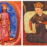 Бела IV – король Венгрии (слева) и Чингисхан – великий хан, монгольский полководец