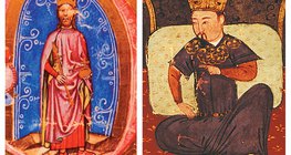 Бела IV – король Венгрии (слева) и Чингисхан – великий хан, монгольский полководец