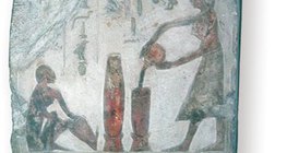 A lida da casa retratada numa pintura egípcia