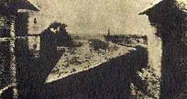 Первая в мире фотография, сделанная Ньепсом в 1826 году