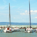 El puerto de Siófok, Hungría