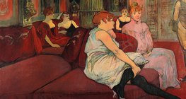 Salón de la Rue des Moulins (1894, postimpresionismo), Toulouse-Lautrec