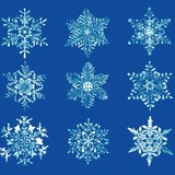 Snowflakes are made of ice crystals