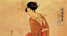 Grabado en madera de Chobunsai Eishi (siglo XVIII)