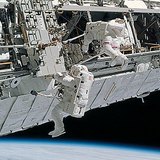 Космонавты за работой