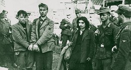 Пленные советские подпольщики перед казнью