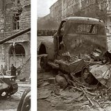 Следы уличных боев 1956 года в Будапеште