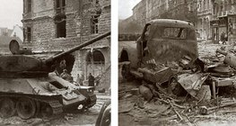 Следы уличных боев 1956 года в Будапеште