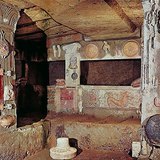 エトルリア墓（チェルヴェテリ、ローマ、4H-紀元前2世紀）