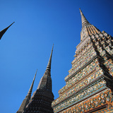 Wat Pho Budist tapınağının kuleleri