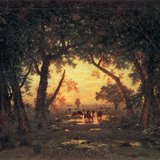 Теодор Руссо: «Лес в Фонтенбло. Утро» (1850, реализм)