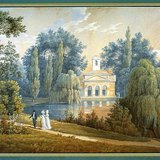 Иоганн Баптист Пёльт: Фрагмент сада дворца-замка Эстерхази (Кишмартон)