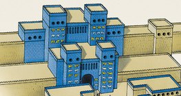План реконструкции вавилонских Ворот Иштар
