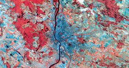 Спутниковый снимок Будапешта и его пригородов