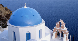 Kostel v Santorini
