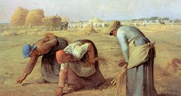 Милле: «Сборщицы колосьев» (1857, реализм)