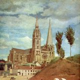 Коро: «Шартрский собор» (около 1830 г., реализм)