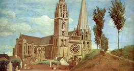 Коро: «Шартрский собор» (около 1830 г., реализм)
