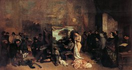 Курбе: «Матерская художника» (1855, реализм)