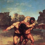 Курбе: «Борцы» (1853, реализм)