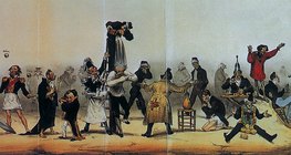 Домье: «Одержимость помешанных политиков» (ок. 1830–1835, реализм)