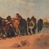 Илья Репин: «Бурлаки на Волге» (1873, реализм)
