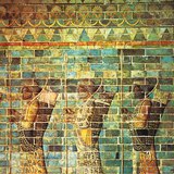 «Бессмертные» – личная охрана царя. Фрагмент фриза из дворца Дария I (Сузы, 5 век до Р. Х.)