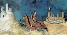 Симоне Мартини: «Конный портрет Гвидориччо да Фольяно» (1328, Проторенессанс)