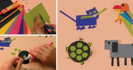 Crear animales pegando formas regulares