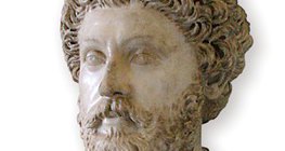 O imperador romano Marco Aurélio (161-180)