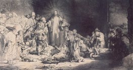 Рембрандт: «Христос, исцеляющий больных» (1647–1649, барокко)