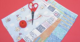 Hacer un cuadro textil - paso 1