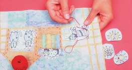 Hacer un cuadro textil - paso 3
