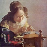 Ян Вермеер: «Кружевница» (около 1665 г., барокко)