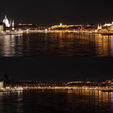 Quang cảnh Budapest trước và trong Giờ Trái đất khi tắt đèn không cần thiết