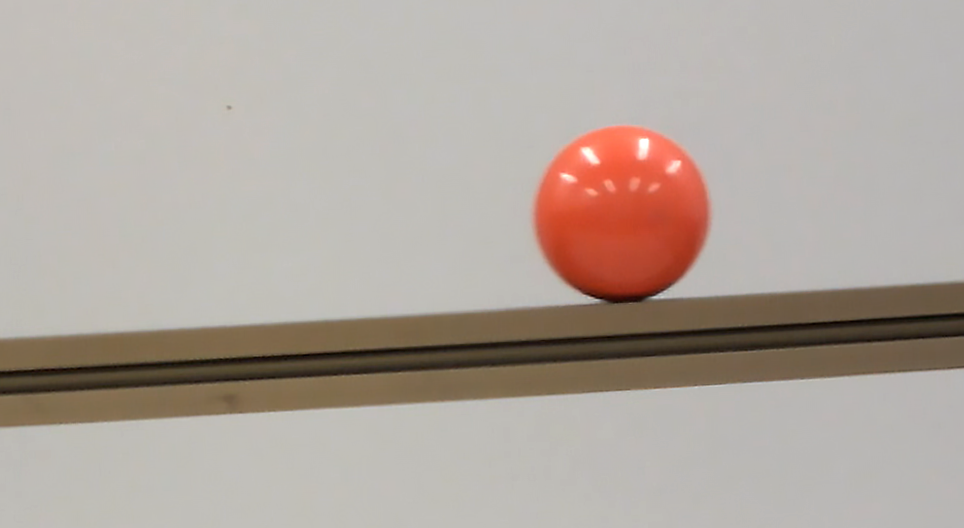 Ball rolling down on an inclined plane Digital lesson Mozaik