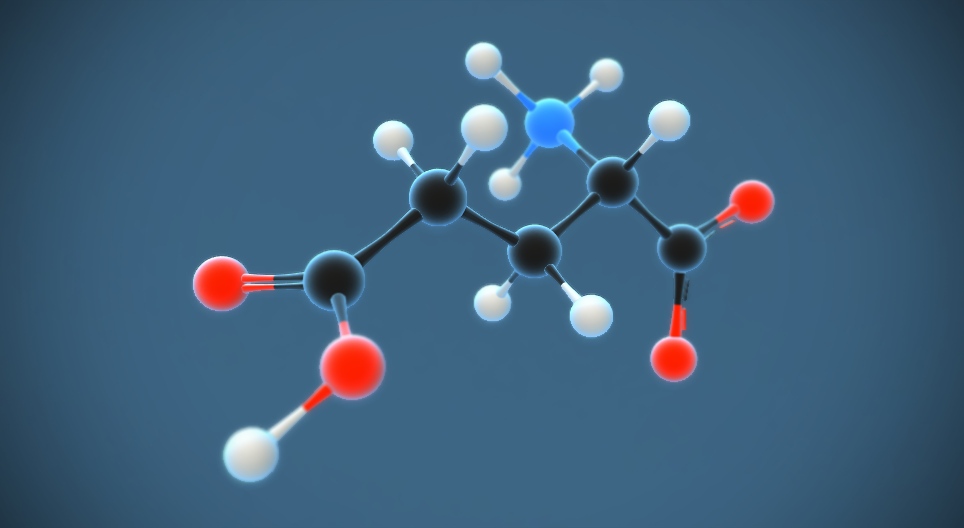Glutamic acid - 3D scene - Mozaik Digital Learning