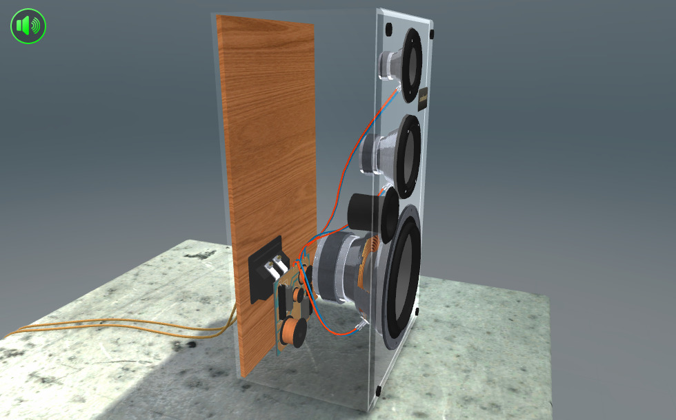 How does it work? Loudspeaker 3D scene Mozaik Digital Education
