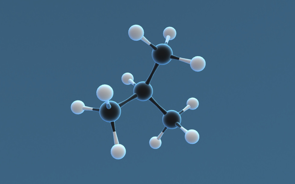 Изобутан (2-метилпропан) (C?H??) - 3D-сцены - Цифровое образование и ...