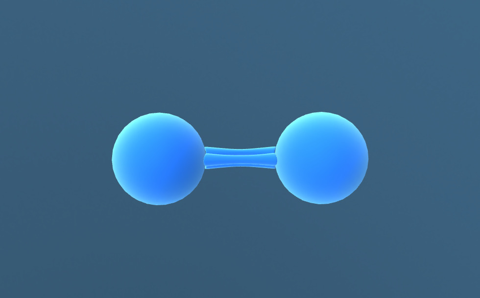 Azot (N₂) - 3D model - Mozaik digitalno obrazovanje i učenje