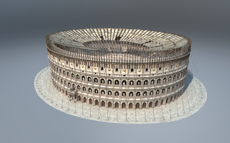 Colosseum (Rome, 1st century) - 3D model - Mozaik digitalno obrazovanje ...
