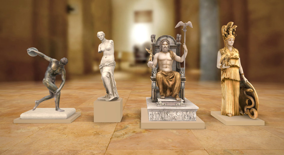The masterpieces of Ancient Greek sculpture 3D model Mozaik digitalno obrazovanje i učenje