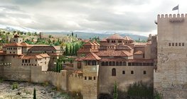 Альгамбра (Аламбра) в 16 веке (Испания)