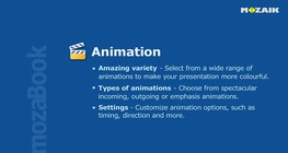 mozaBook - Animación en las presentaciones