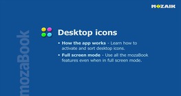 mozaBook - Iconos del escritorio