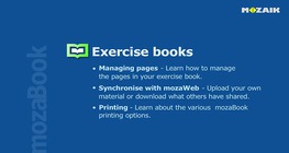 mozaBook - Gestionar cuadernos